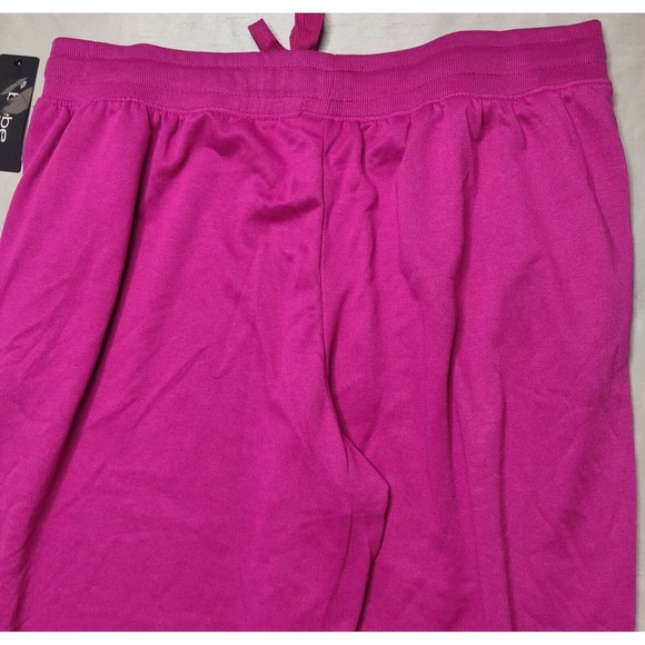 BEBE SPORT Women Plus Size 2X Festival Fuschia Nailhead Jogger Sweatpants NEW - Picture 16 of 16